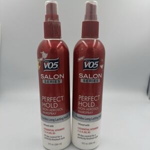 2 Pk Alberto‎ VO5 Salon Series Perfect Hold Non Aerosol Vitamin B3 Hairspray 9oz